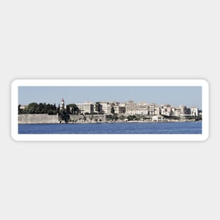 A View of Corfu Town, Greece Sticker